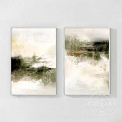 Foggy forest wall art
