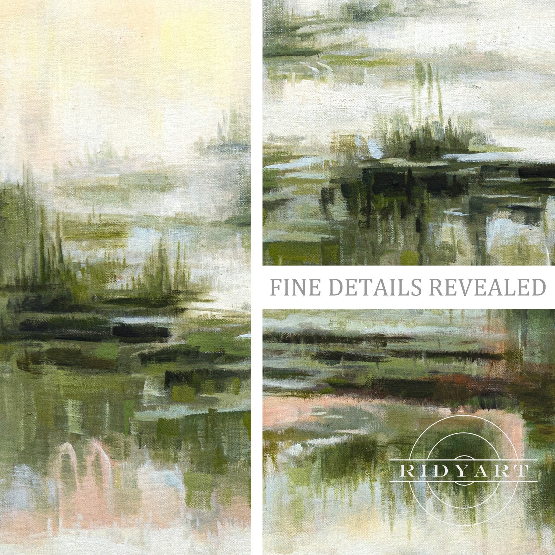 Foggy forest wall art