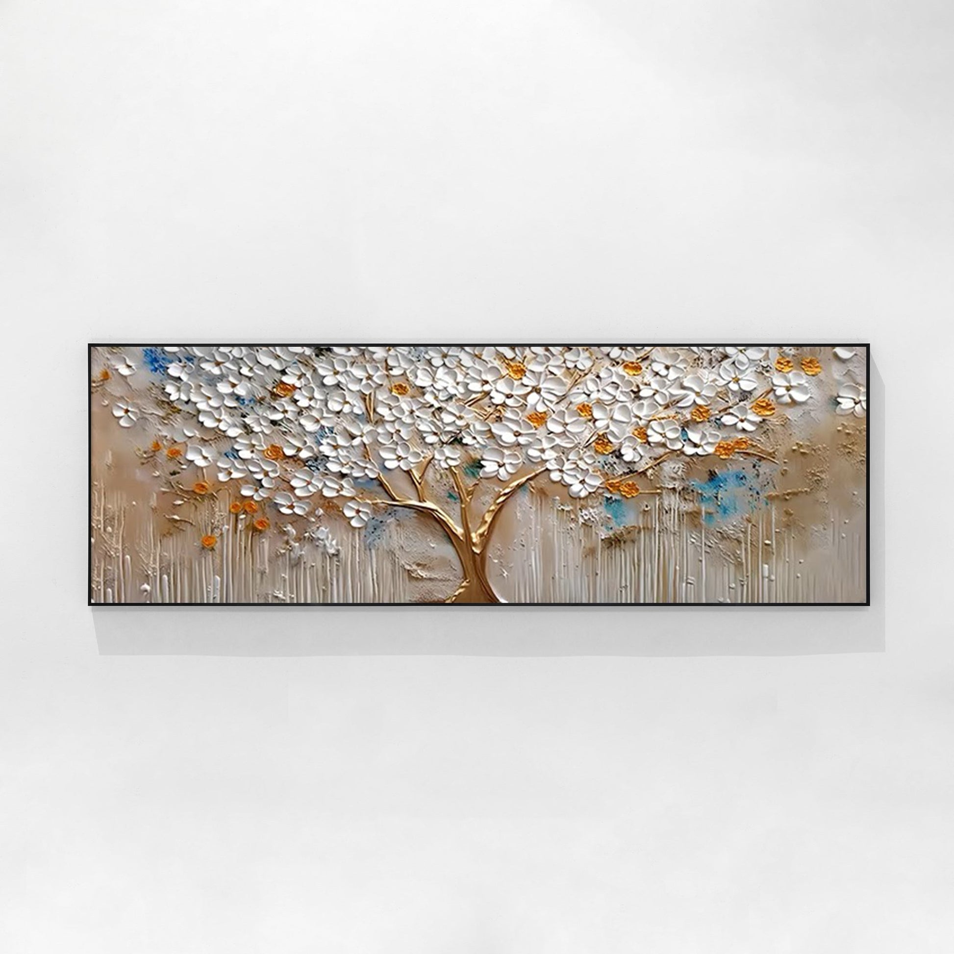 Tree Flowers Texture Wall Art