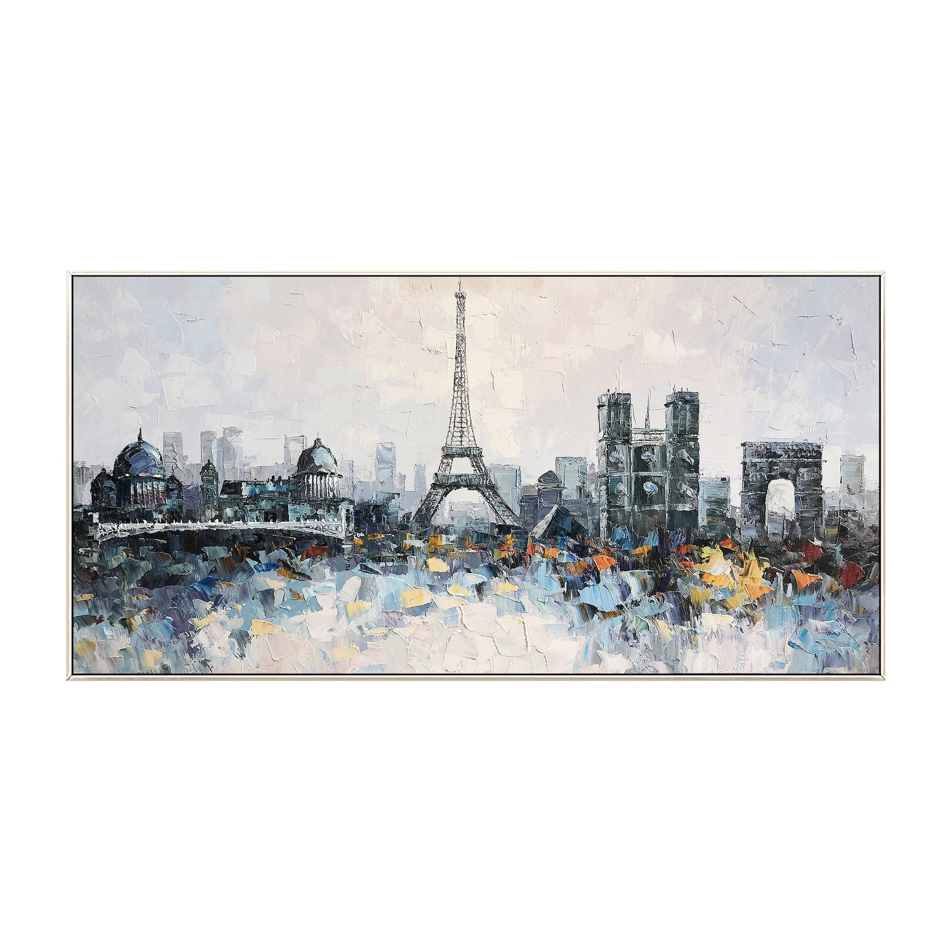 Eiffel Tower cityscape skyline  Painting