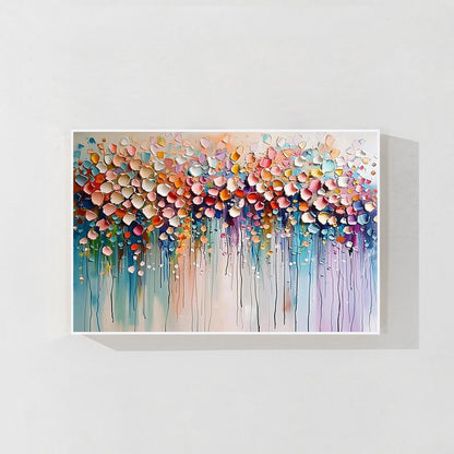 Wildflower 3D Textured Colorful Abstract Flowers Painting