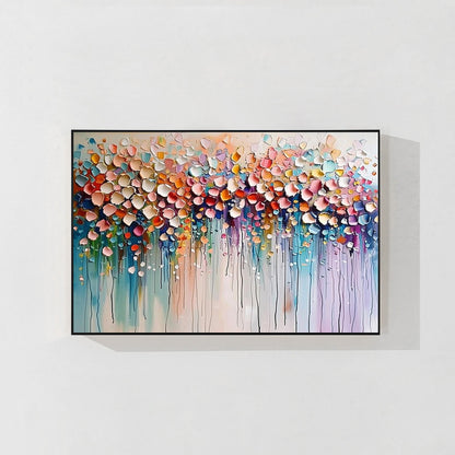 Wildflower 3D Textured Colorful Abstract Flowers Painting