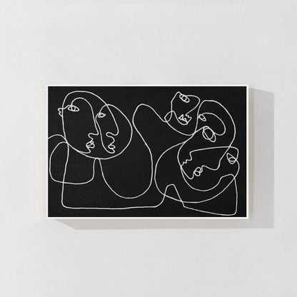 Picasso Line Art - Extra Large Minimalist Black Wall Decor