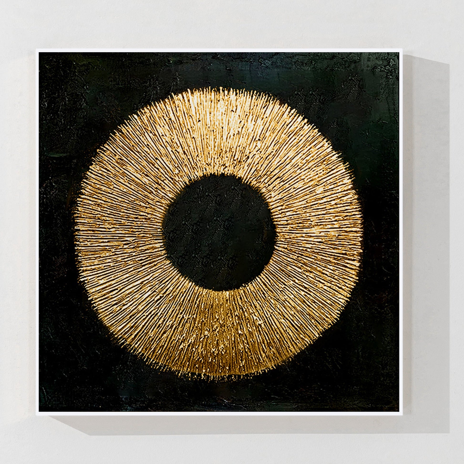 Black Gold Abstract wall art_7art0722