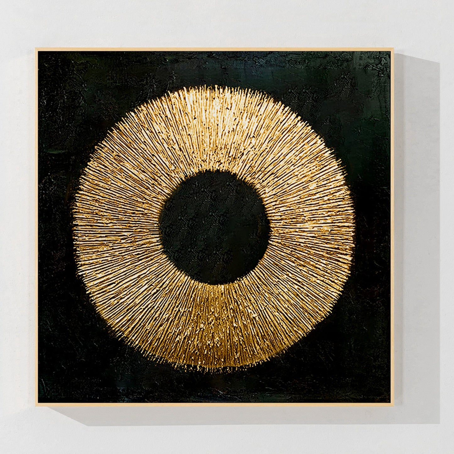 Black Gold Abstract wall art_7art0722