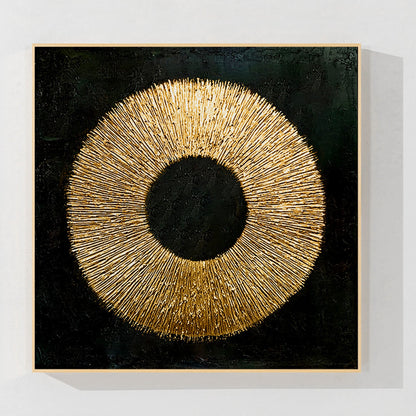 Black Gold Abstract wall art_7art0722