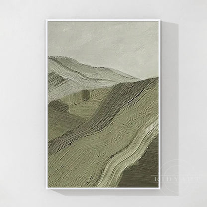 Sage Green Mountain wall art