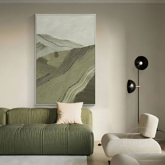 Sage Green Mountain wall art