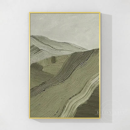 Sage Green Mountain wall art