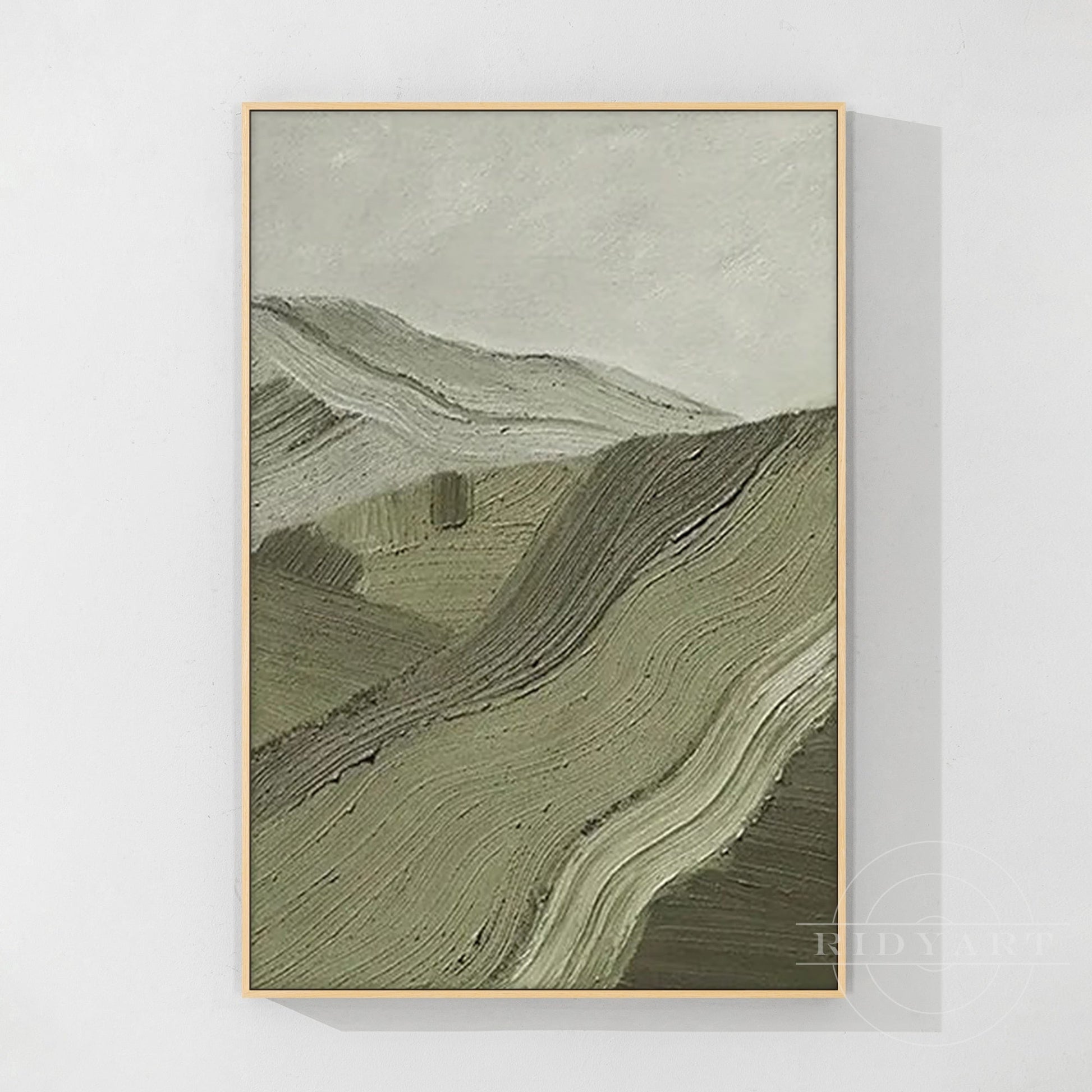 Sage Green Mountain wall art