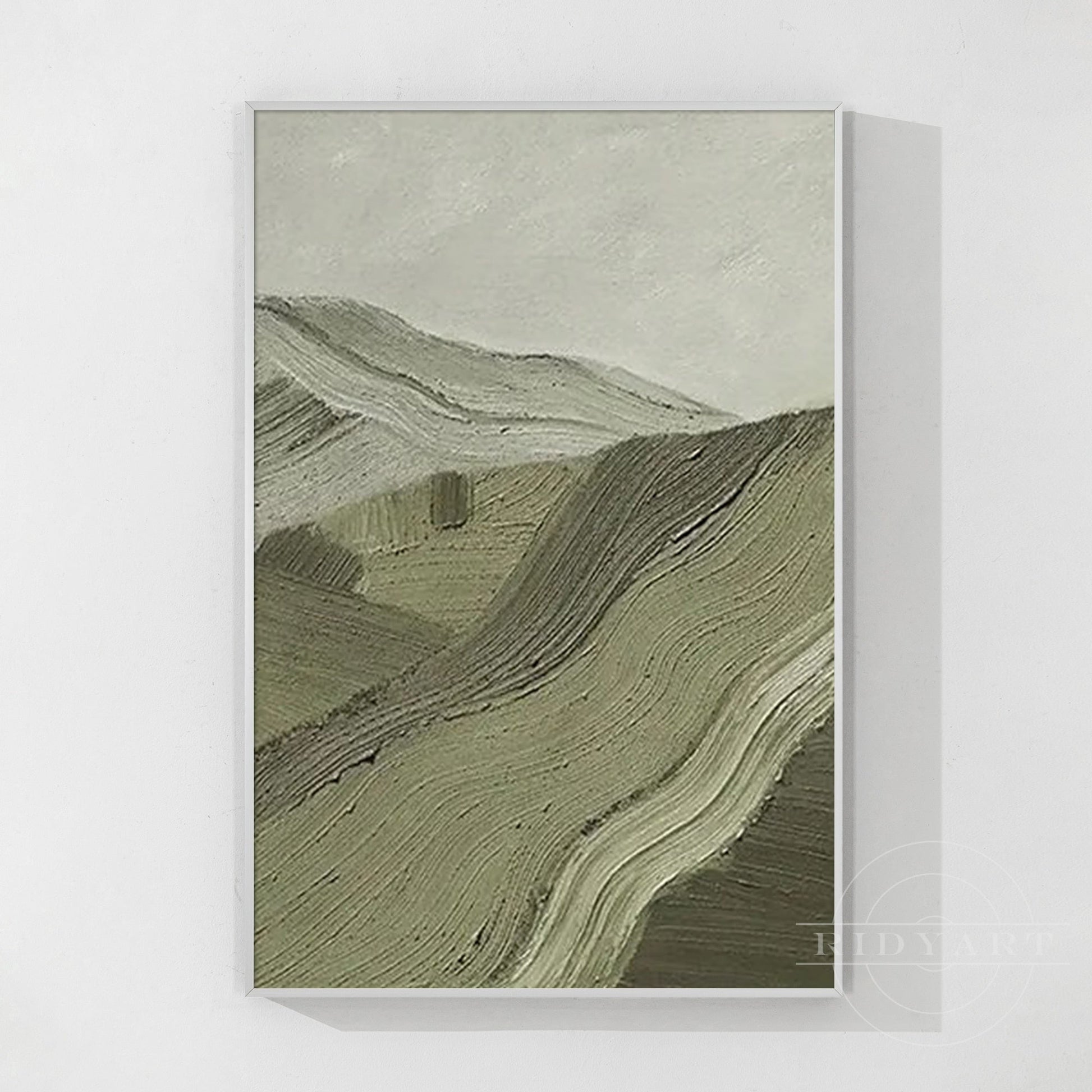Sage Green Mountain wall art