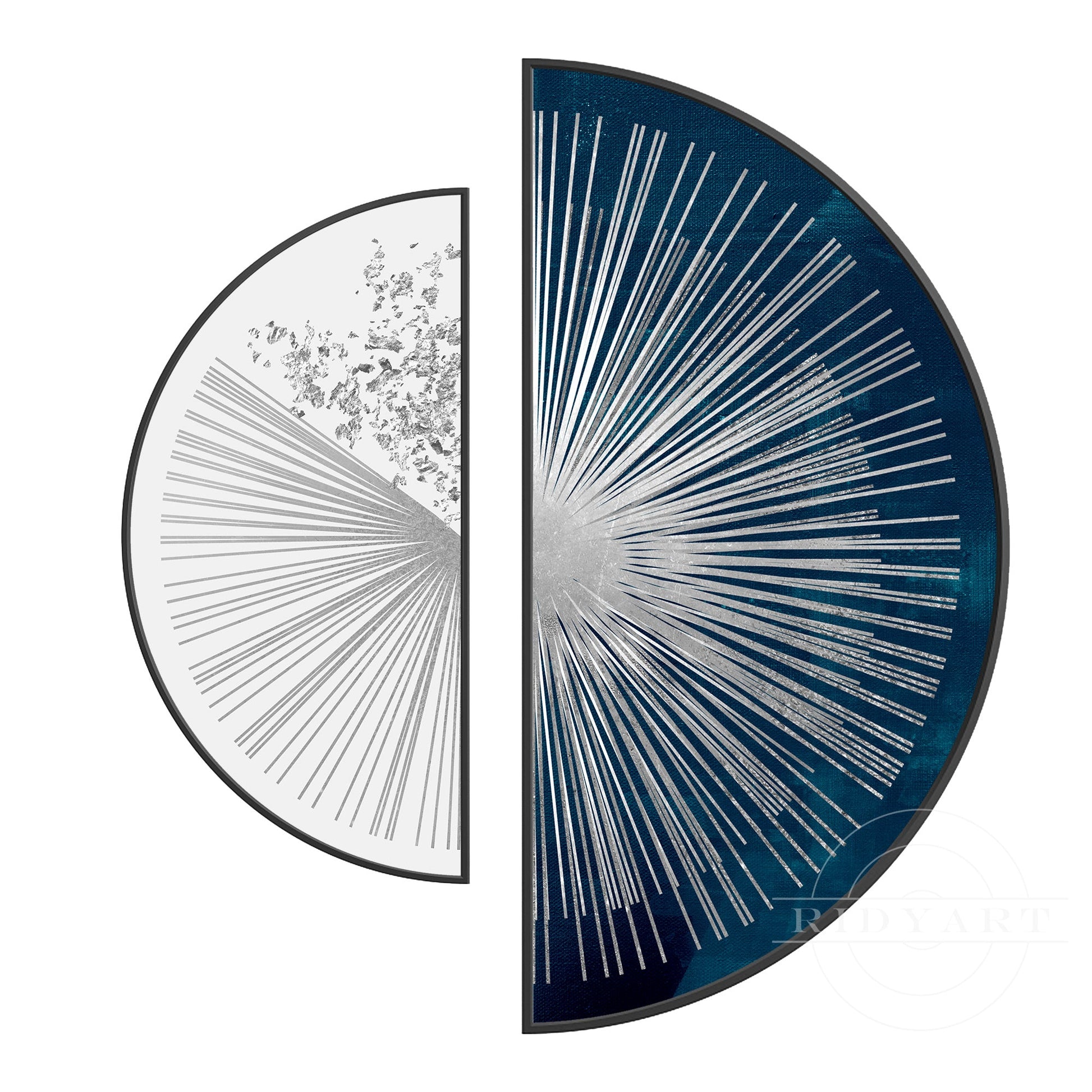 Navy blue Sliver Wall Art