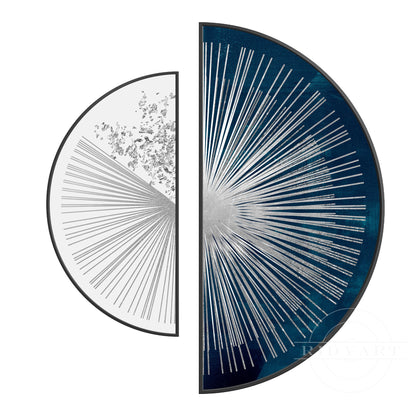 Navy blue Sliver Wall Art