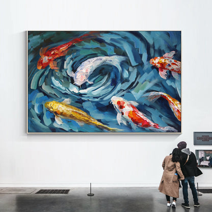Vibrant KOI Fish Painting
