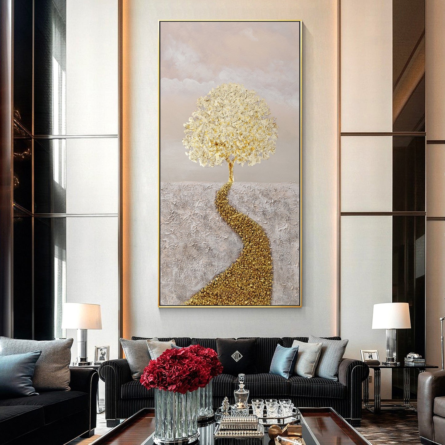 Gold Tree Painting Gold Leaf Painting