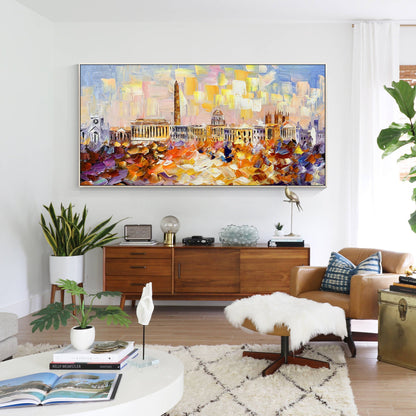 Washington DC skyline original painting_02