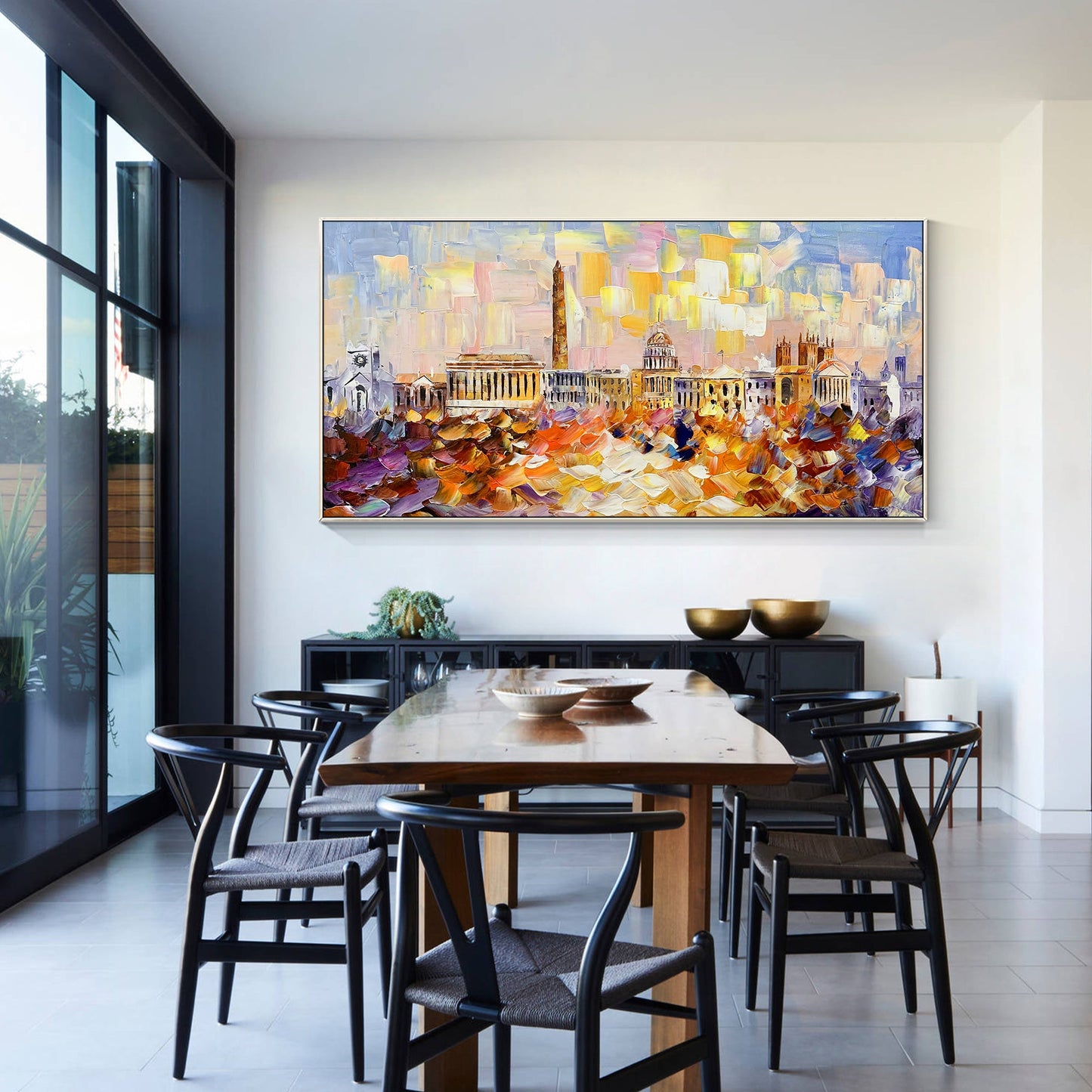 Washington DC skyline original painting_02