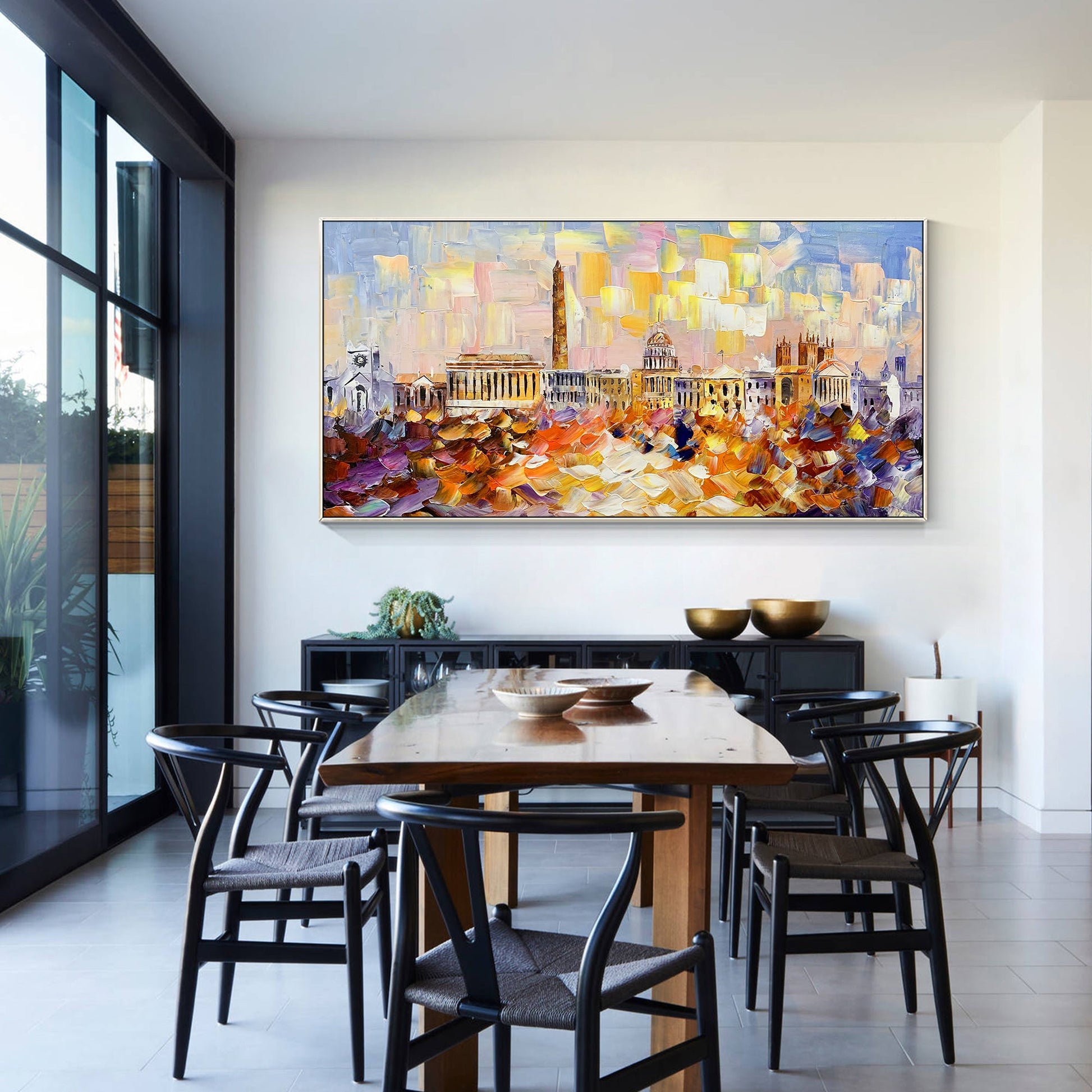 Washington DC skyline original painting_02