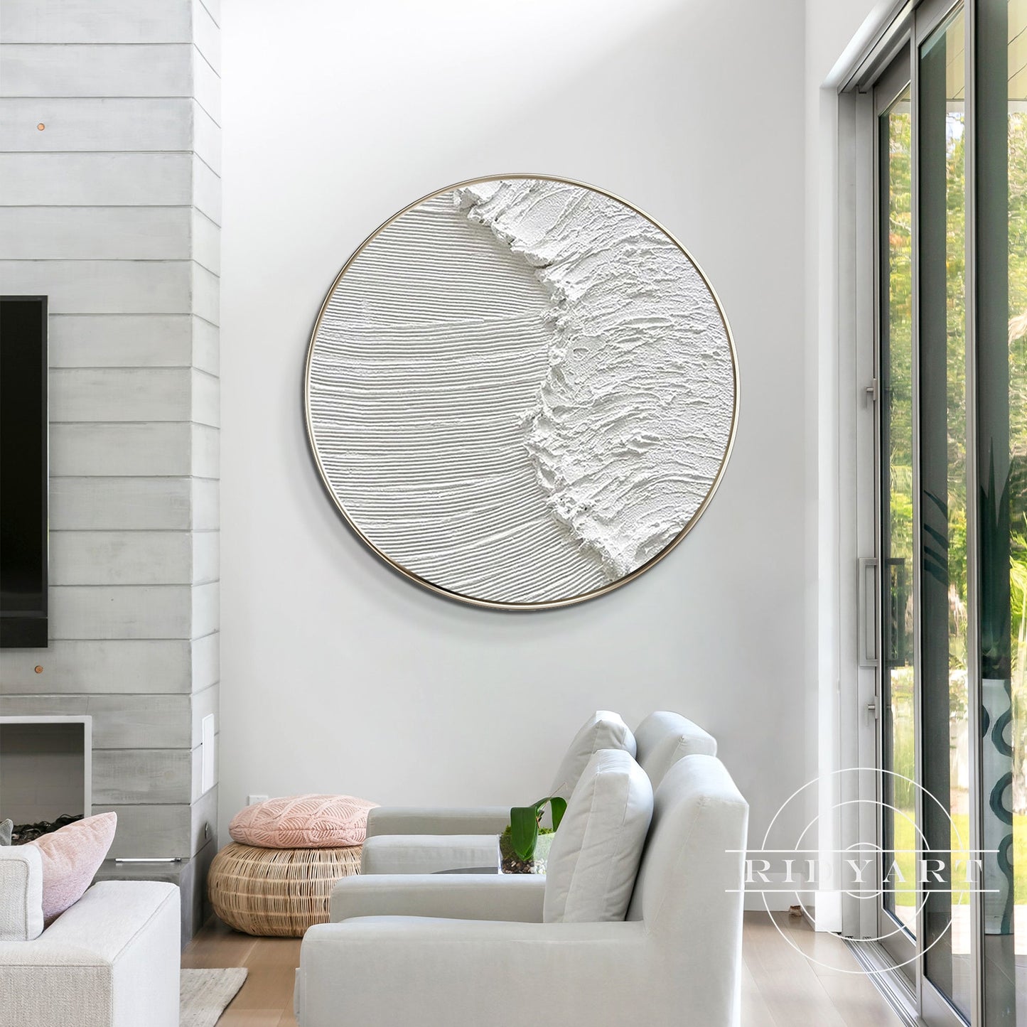 Minimalist Round Ocean Wall Art_0594