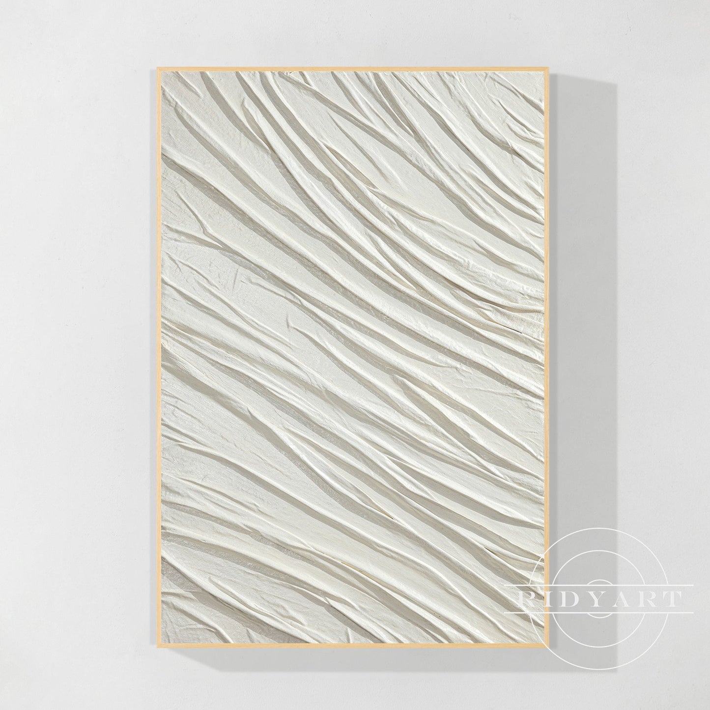 White Textured Minimalist Wall Art