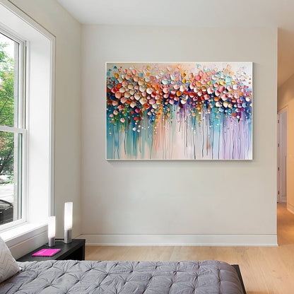Wildflower 3D Textured Colorful Abstract Flowers Painting
