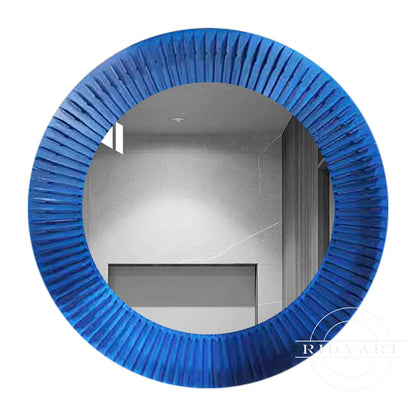 Wood Mirror wall art-0767