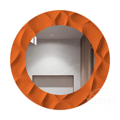 Wood Mirror wall art-0768