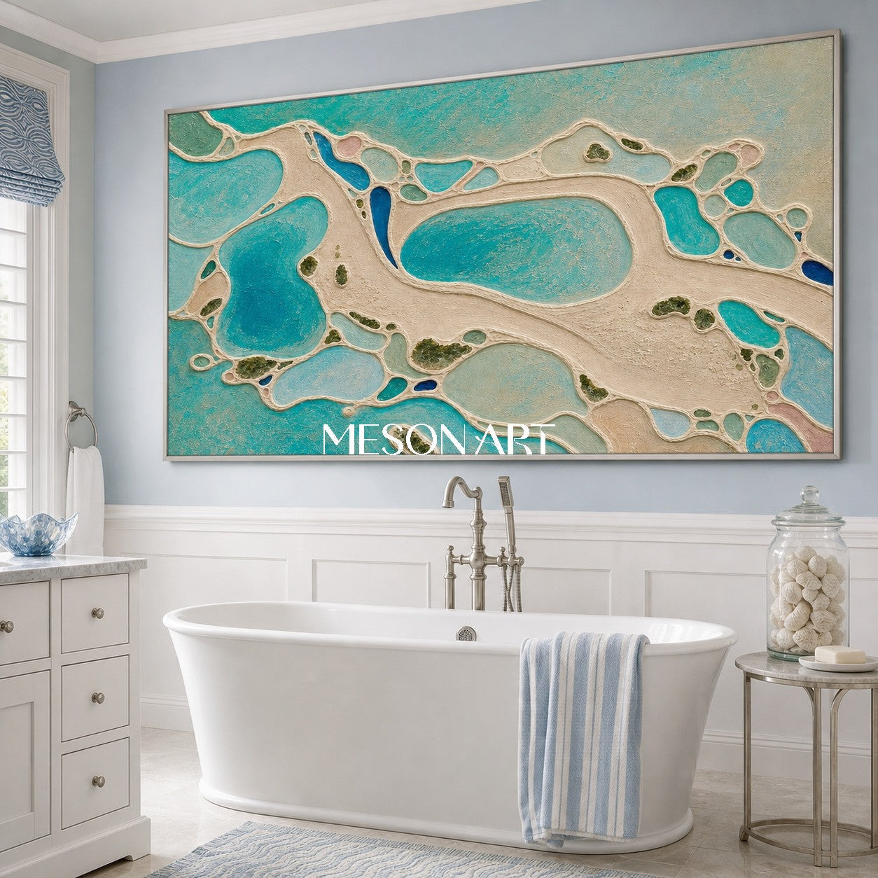 Turquoise Lagoon Map #CSQ139