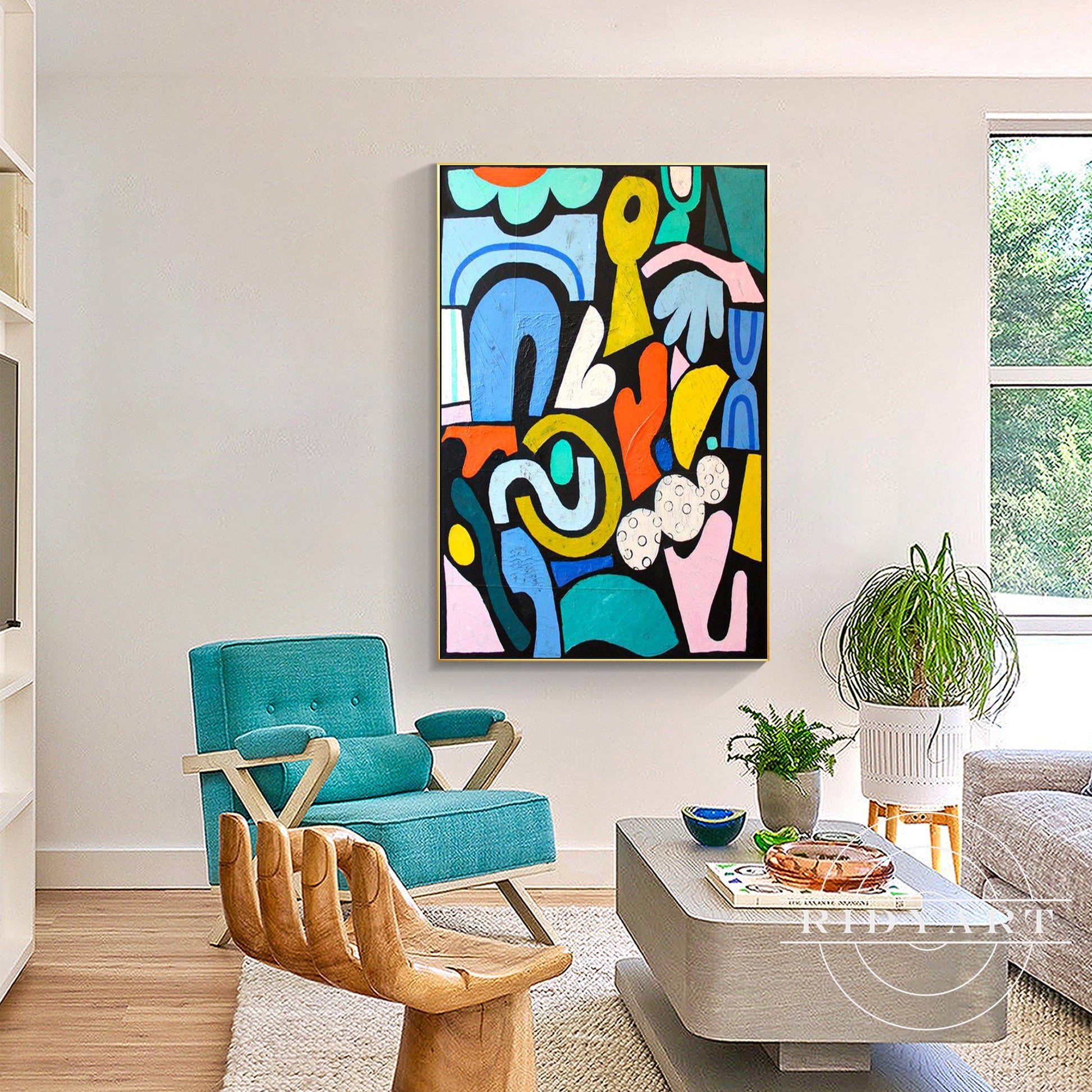 Colorful wall art