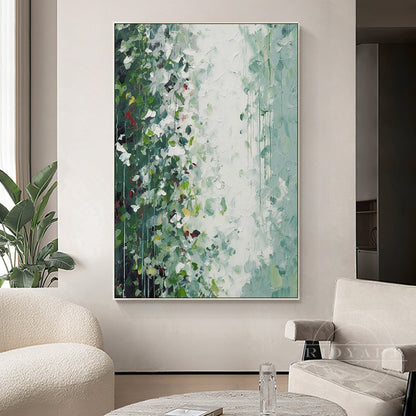 Abtract Green Leaf Painting