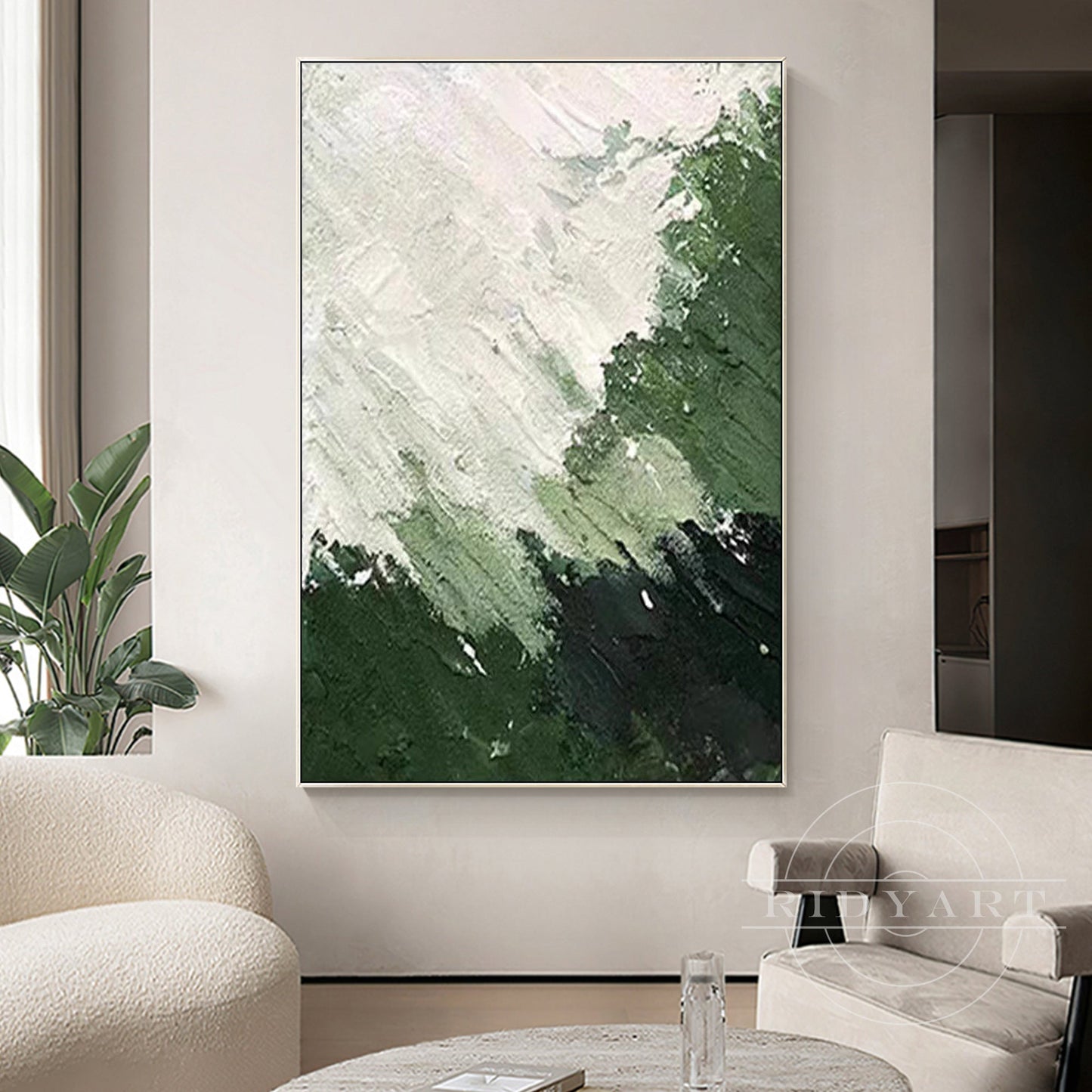 Abstract Green Wall art