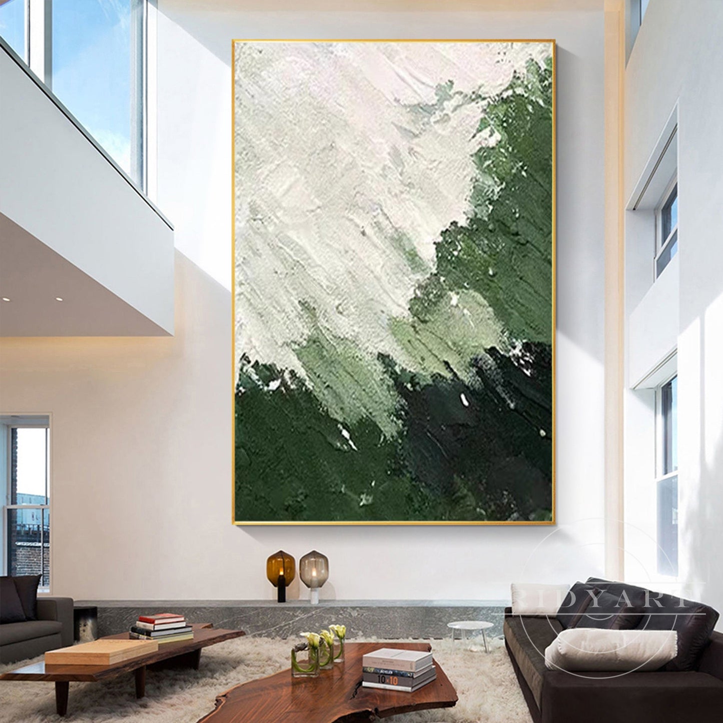 Abstract Green Wall art