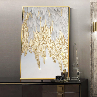 Feather wall art