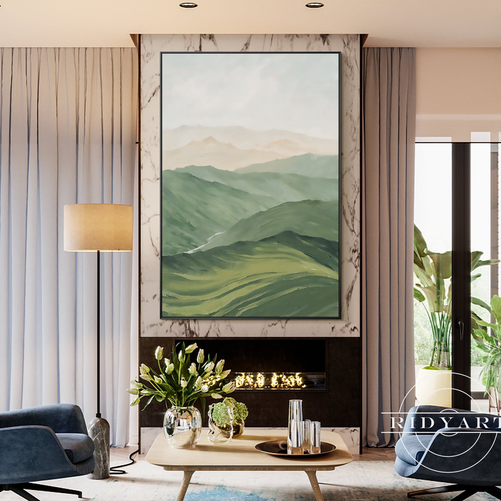 Mountain wall art _06