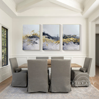Gold and Blue  wall art