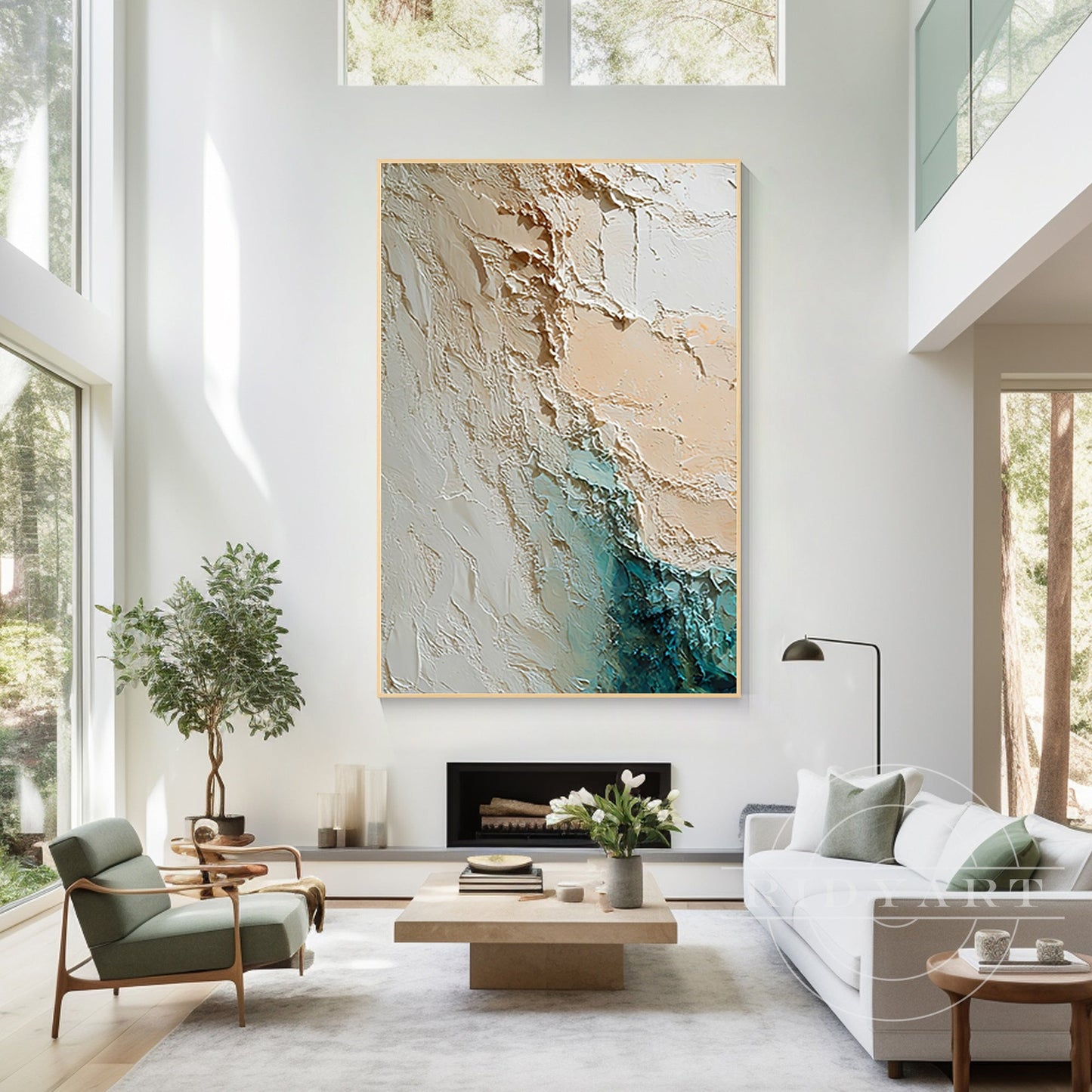 Abstract ocean wall art_7art824