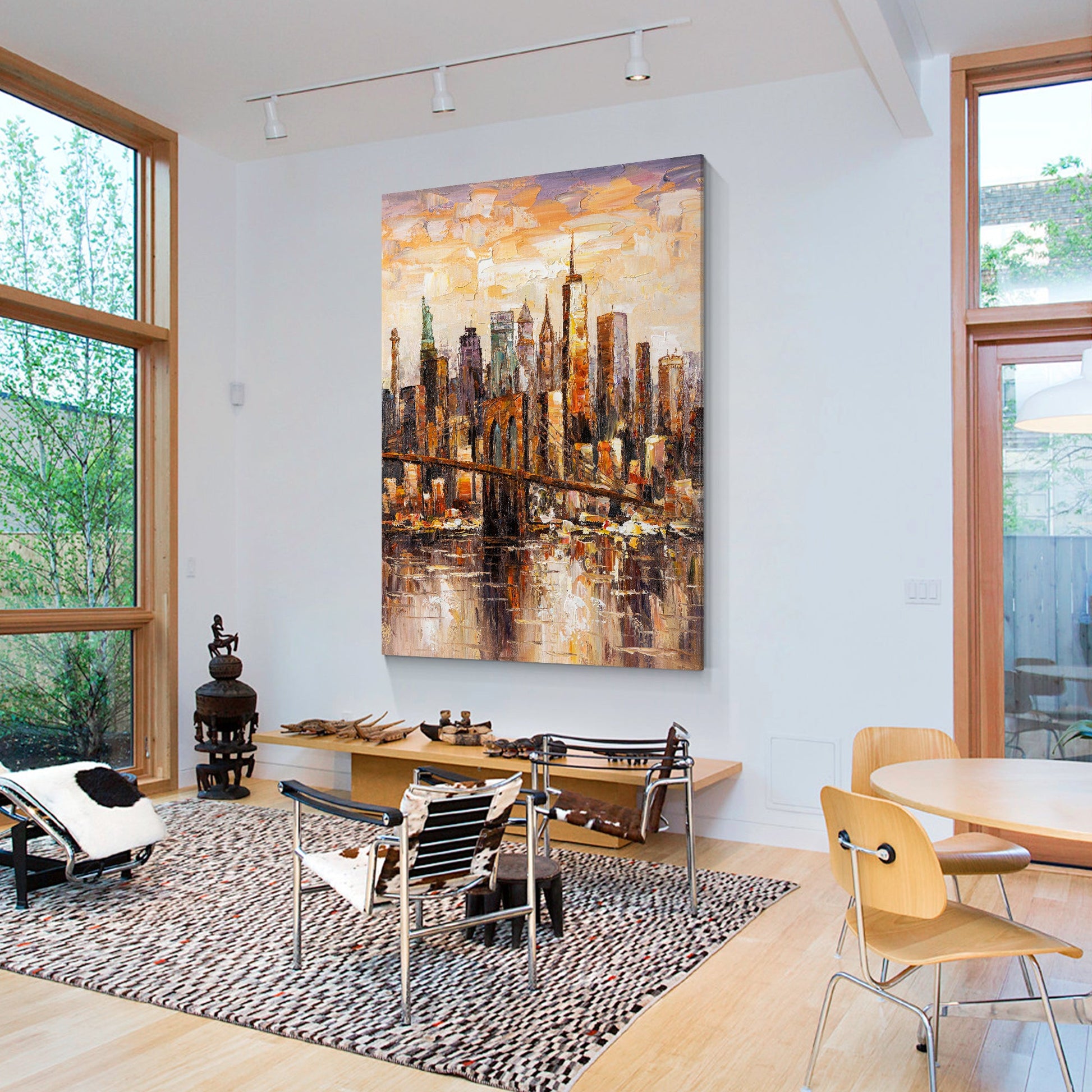 Brooklyn skyline painting