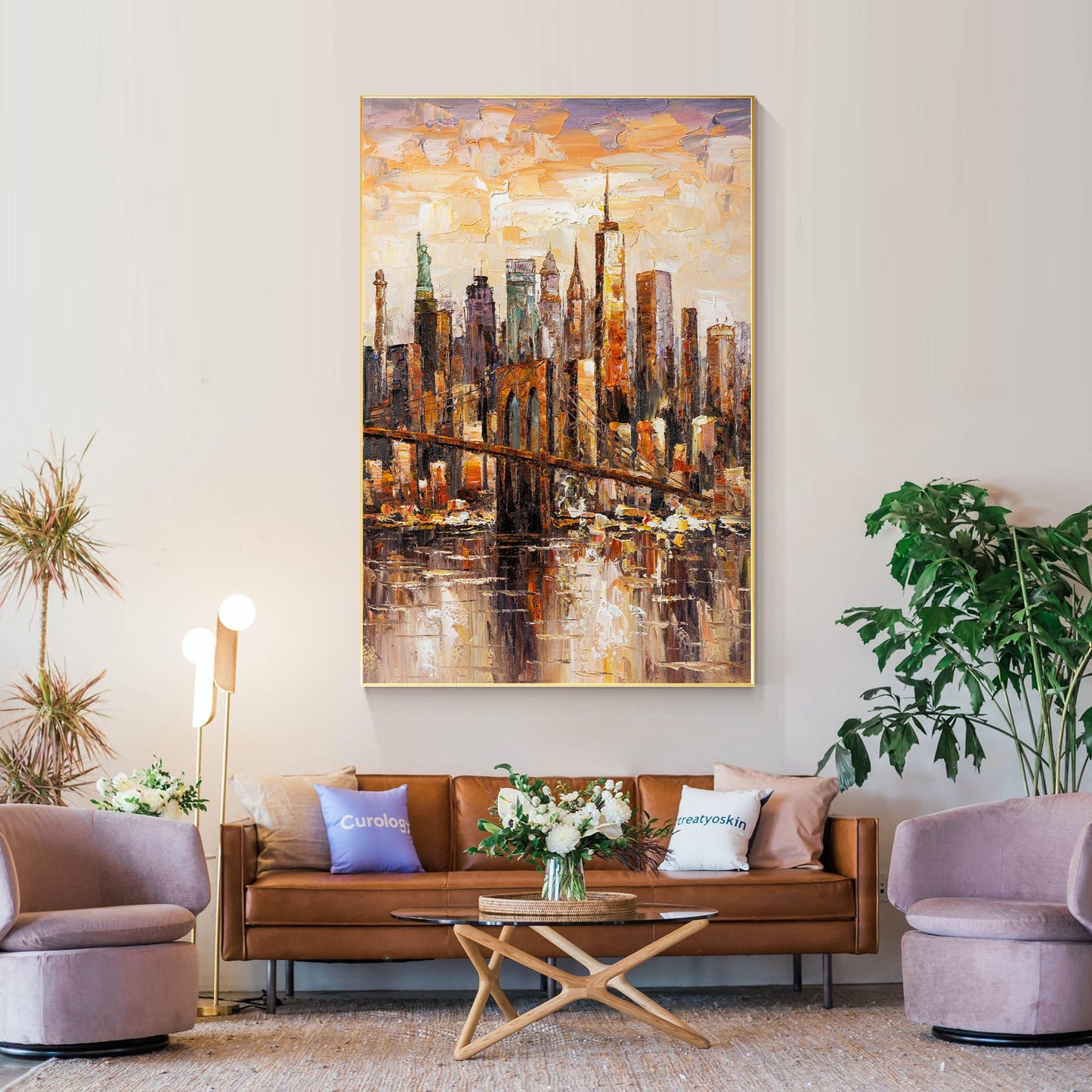 Brooklyn skyline painting