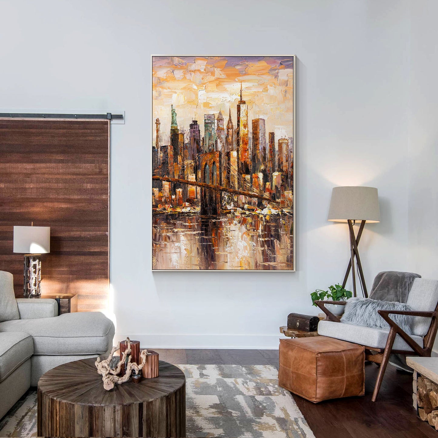 Brooklyn skyline painting
