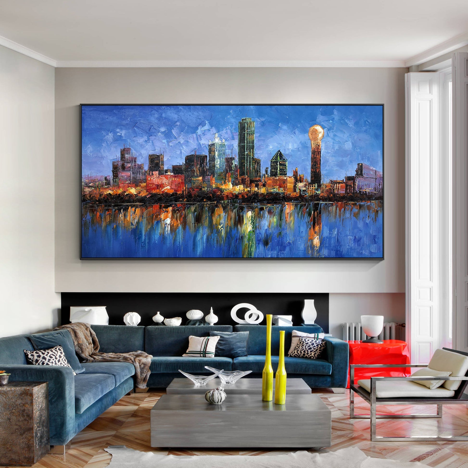 Dallas Cityscape Painting