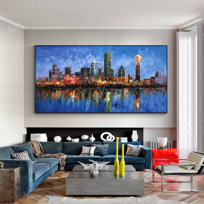 Dallas Cityscape Painting