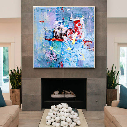 Abstract Colorful Textured Art