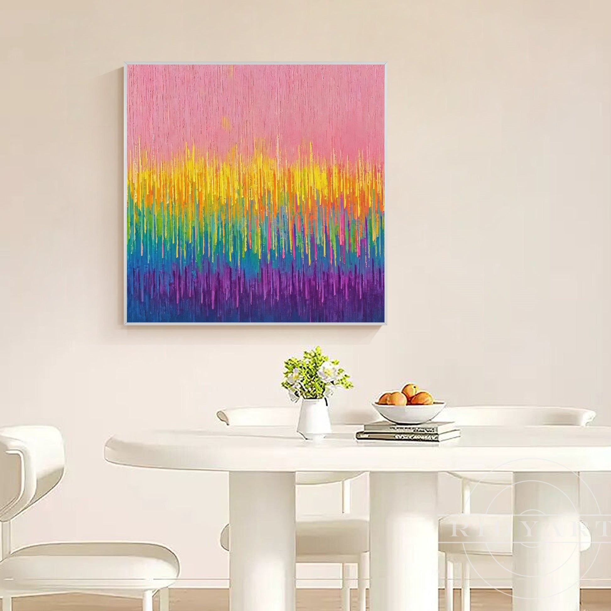 Pink Abstract wall art BA0954