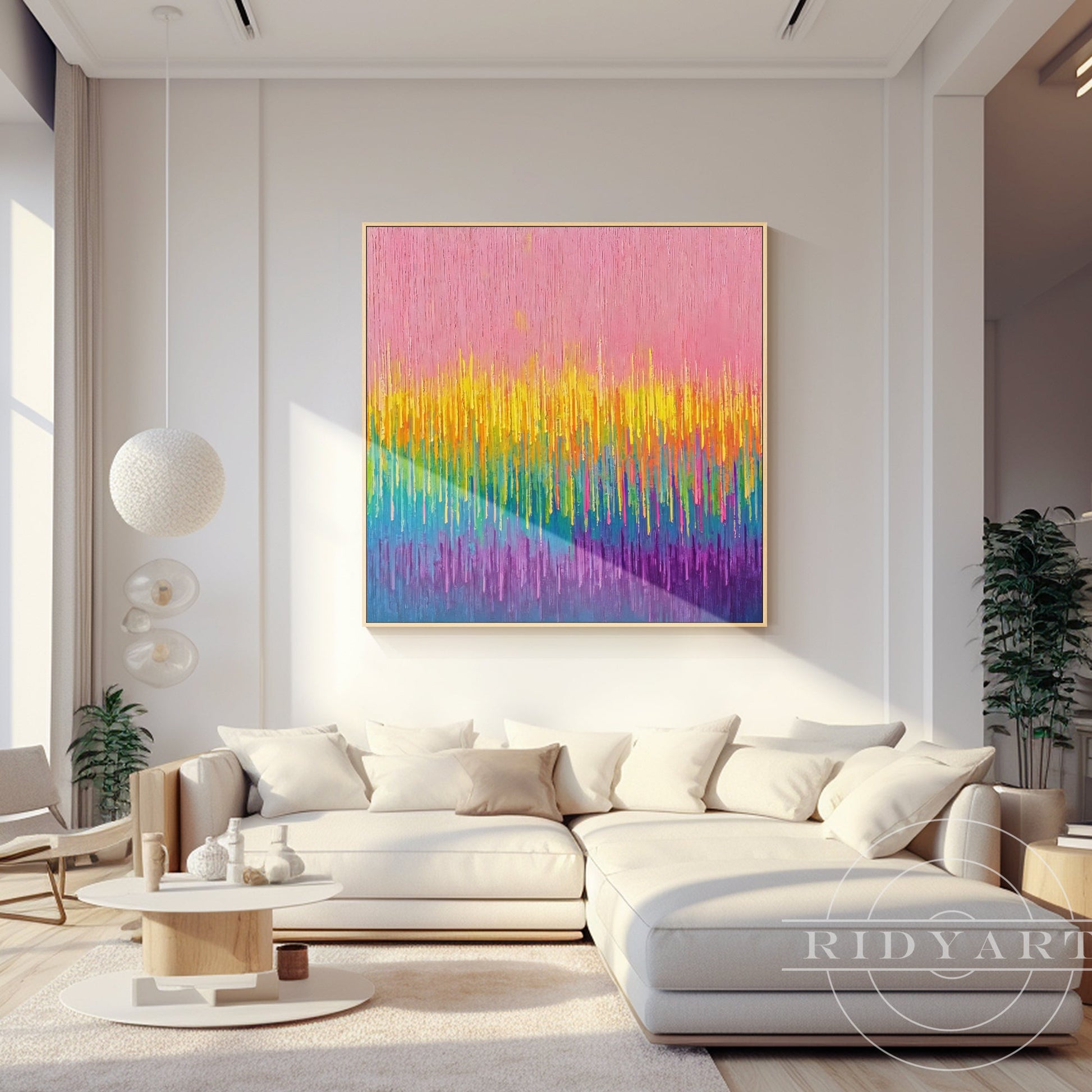 Pink Abstract wall art BA0954