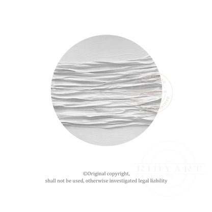 Minimalist Round 3D Textured Wall Art