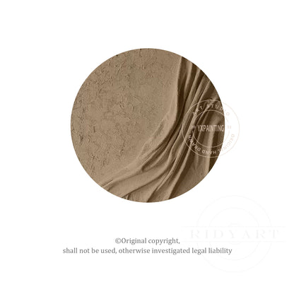 Earth Tone Round 3D Textured Wall Art