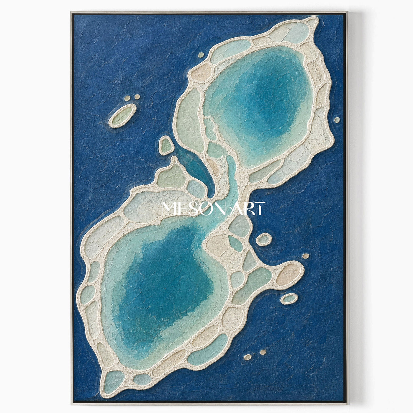 Azure Biomorphic Tides #CSQ122