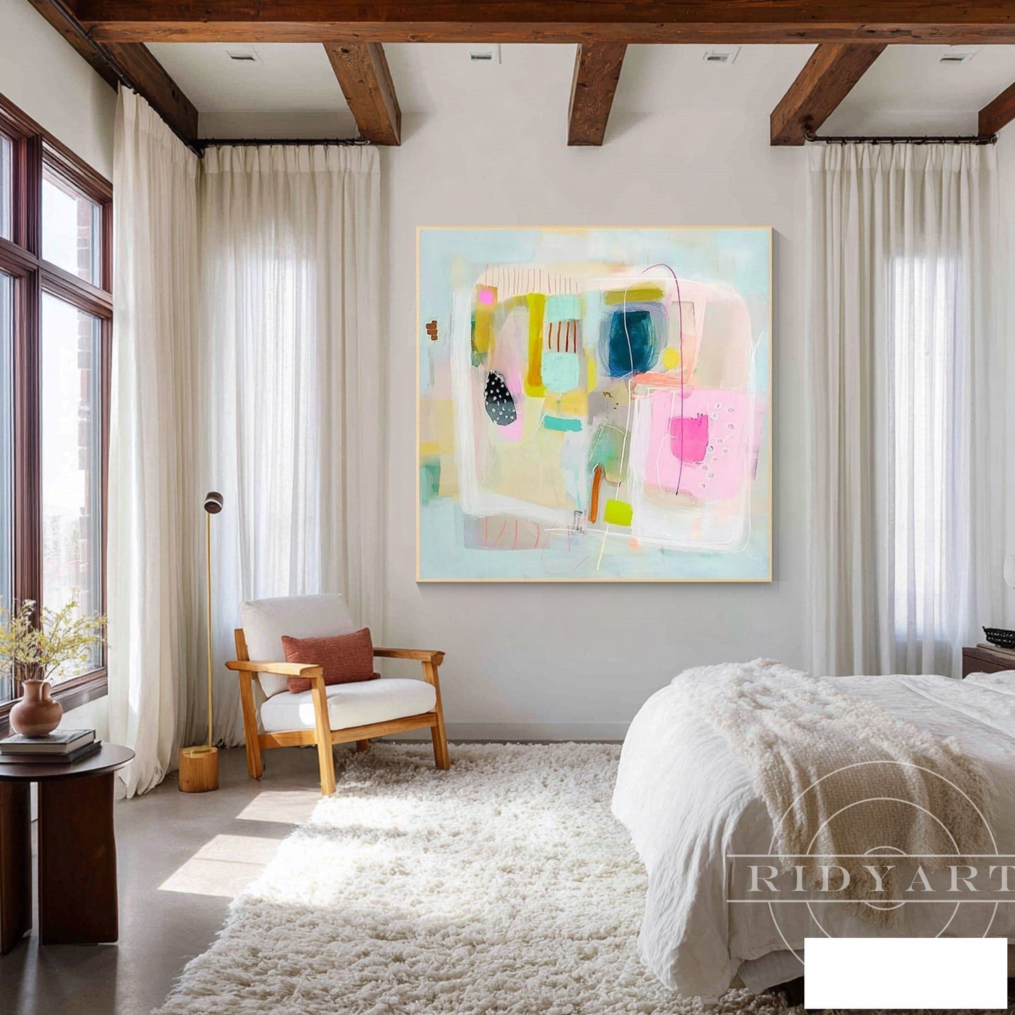 Pink Abstract wall art 7artA841