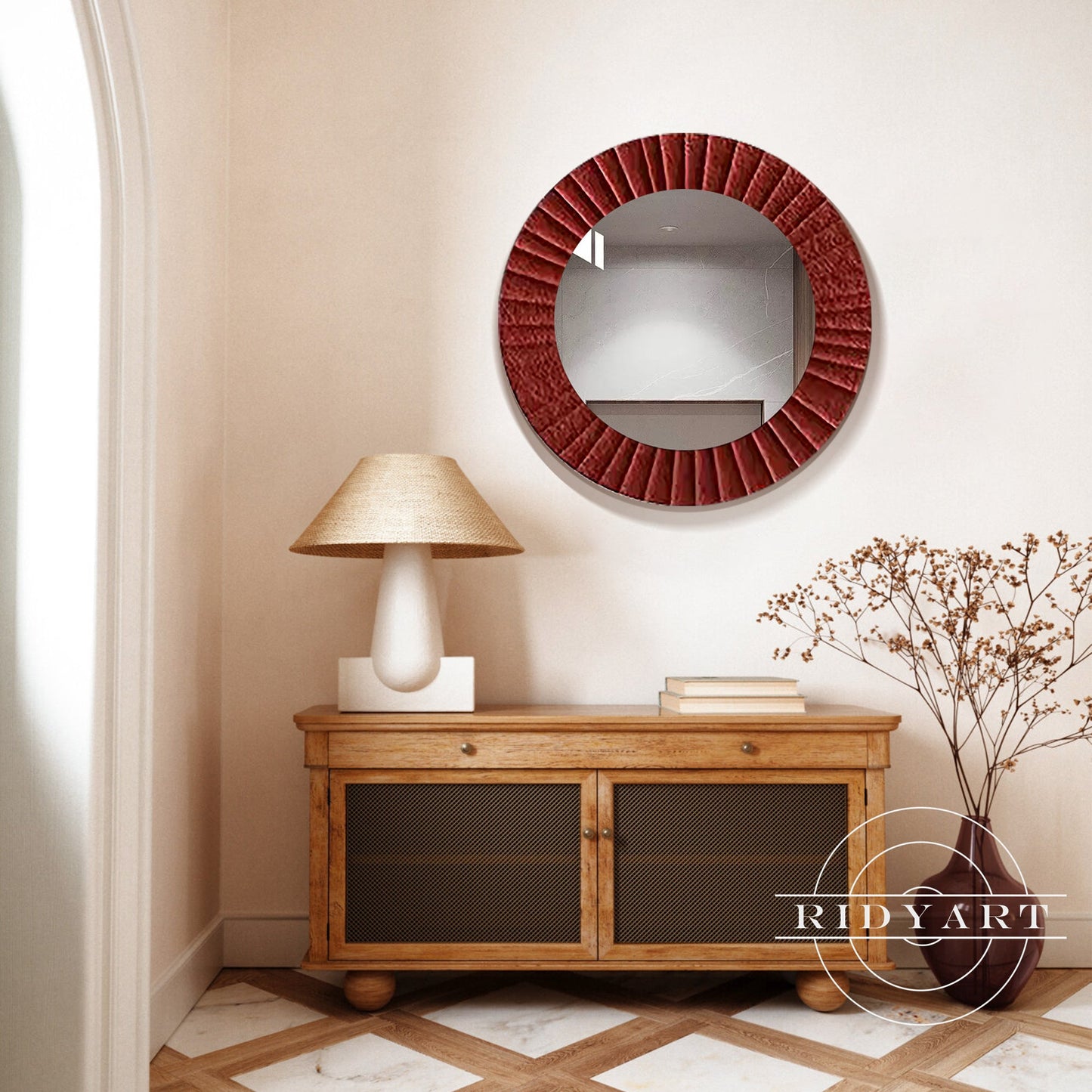 Wood Art Mirror-X0725