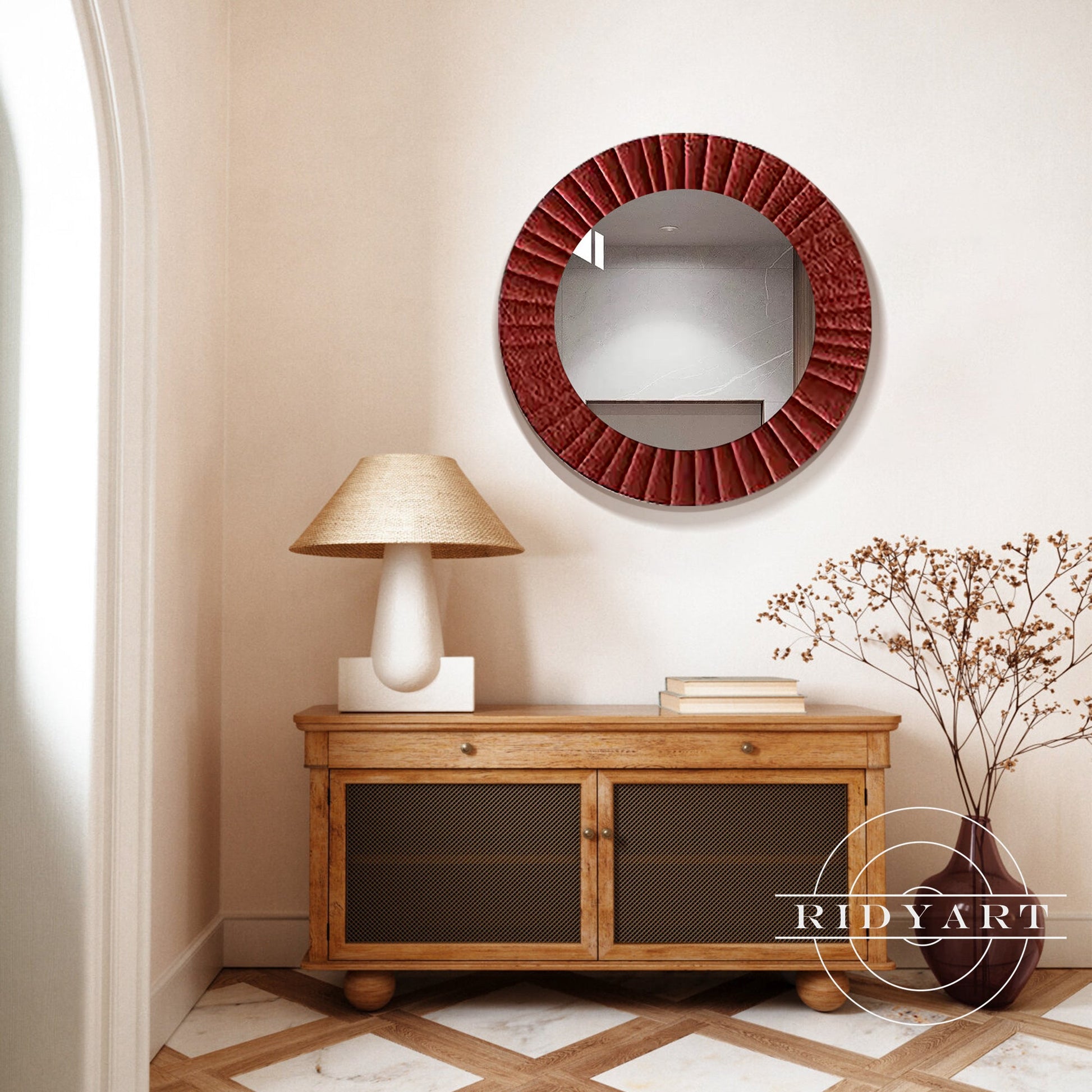 Wood Art Mirror-X0725